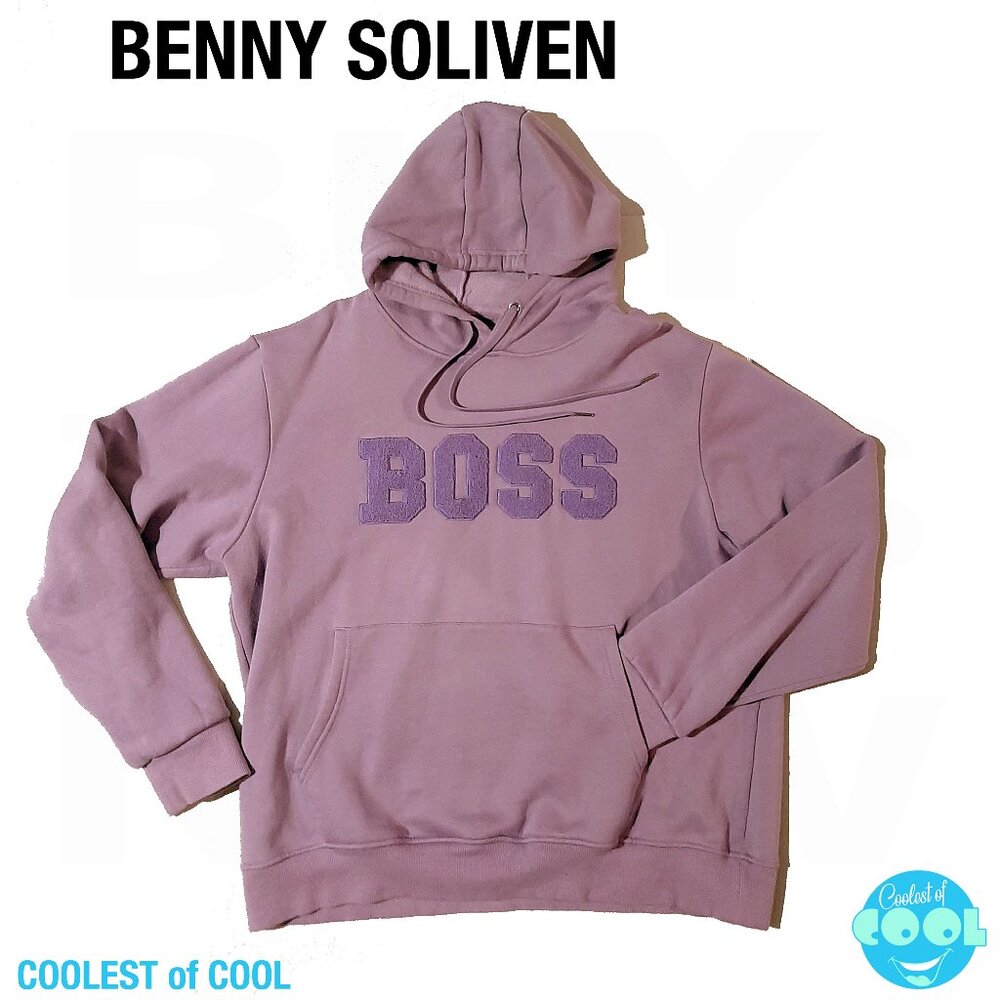 Benny Soliven BOSS hoodie XL official merchandise Men's X Large Magenta FIRE